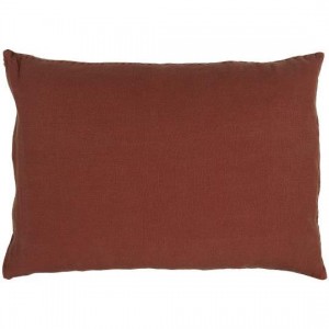 Pudebetræk hør rust 50x70