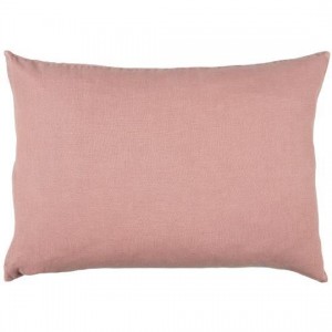 Pudebetræk hør coral almond 50x70