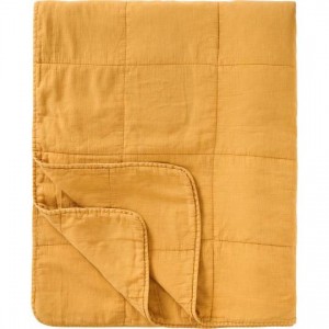 Vintage quilt sengetæppe dobbelt harvest yellow Vintage quilt sengetæppe dobbelt harvest yellow