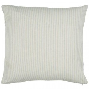 Pudebetræk natur med lyseblå striber