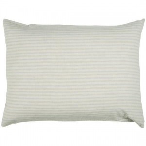 Pudebetræk natur med lyseblå striber