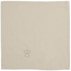 Stofserviet Tradition med engel hørfarvet