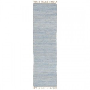 Kludeløber lyseblå 60x250cm