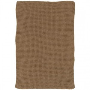 Håndklæde brun strikket Håndklæde brun strikket