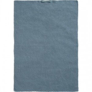 Håndklæde støvblå strikket Håndklæde støvblå strikket
