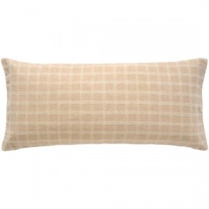 Pudebetræk tern tone i tone naturfarvet