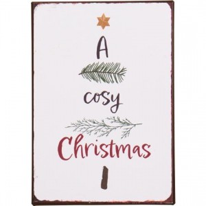Metalskilt A cosy Christmas Metalskilt A cosy Christmas