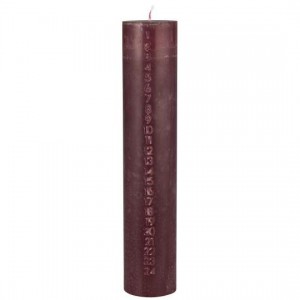 Kalenderlys 1-24 præget tal rhododendron stearin svanemærket