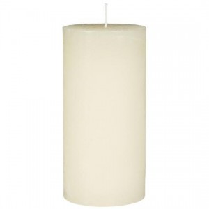 Rustiklys creme Ø:6,8 H:14