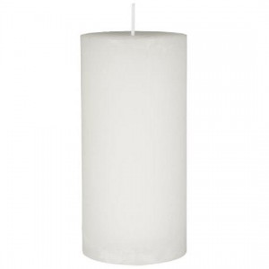 Rustiklys hvid Ø:6,8 H:14