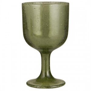 Vinglas Vercelli grøn med bobler Vinglas Vercelli grøn med bobler