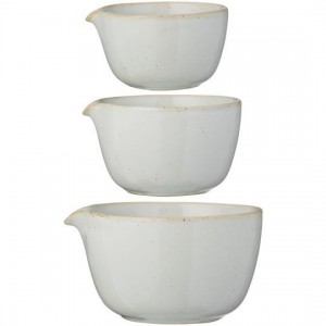 Skålesæt a 3 med hældetud i keramik