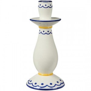 Stage til 2,2 cm lys hvid med blåt og gult mønster