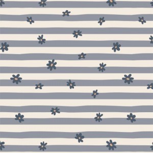 Kaffeserviet blå blomster og lyseblå striber 20 stk pr pakke