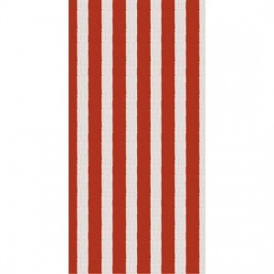 Serviet røde striber tekstil-look 16 stk pr pakke