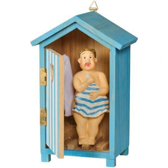 Badehus med herre indeni