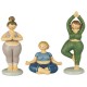 Dame i yoga positur lavendel