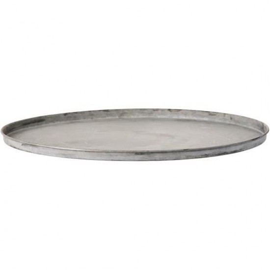 Dekofad med kant i zink 45cm Dekofad med kant i zink 45cm