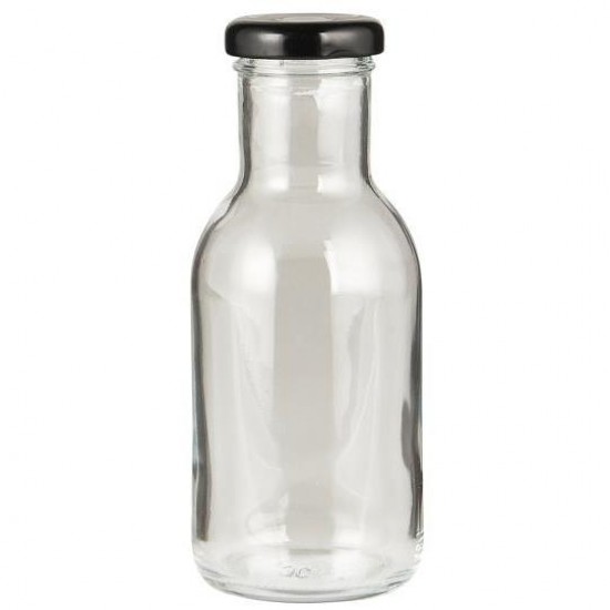 Flaske med sort skruelåg Cordoba 240 ml Flaske med sort skruelåg Cordoba 240 ml