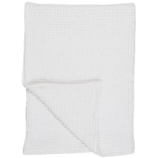 Håndklæde Liseleje med vaffelmønster hvid