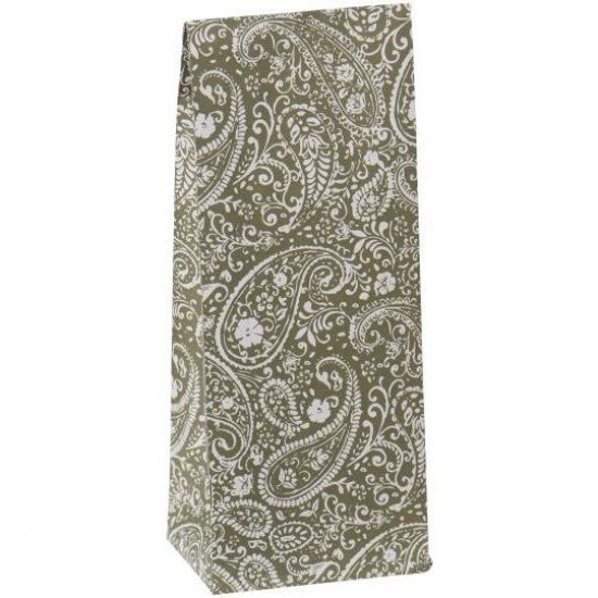 Klodsbundspose grøn paisley 100 stk Klodsbundspose grøn paisley 100 stk