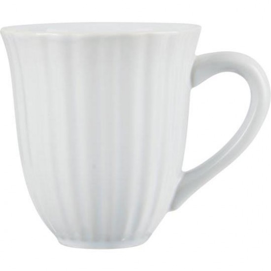 Krus med riller Mynte Pure White Krus med riller Mynte Pure White