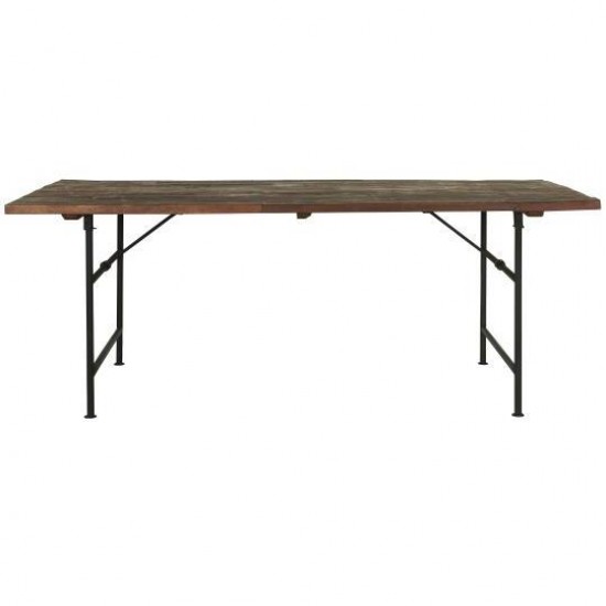 Langbord med træplade og metalstel UNIKA varierende størrelser og vægt - Gratis Levering