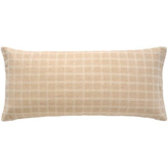 Pudebetræk tern tone i tone naturfarvet