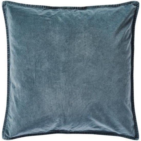 Pudebetræk velour chalk blue 50x50cm Pudebetræk velour chalk blue 50x50cm