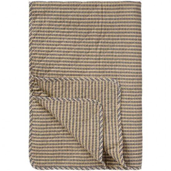 Quilt 130x180cm med mørkeblå stængler Quilt 130x180cm med mørkeblå stængler