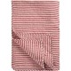 Quilt 130x180cm sand med røde striber Quilt 130x180cm sand med røde striber