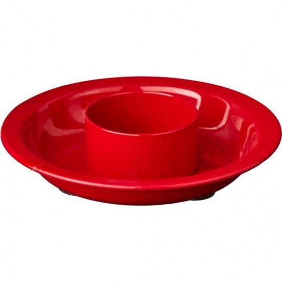 Rød lysestage til 3,8 cm lys