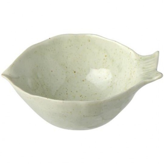 Skål Ocean White fiskeformet