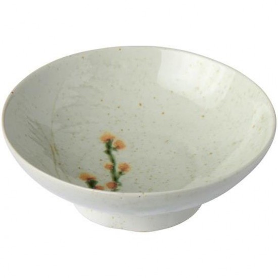 Skål på fod blomster indvendig 13cm