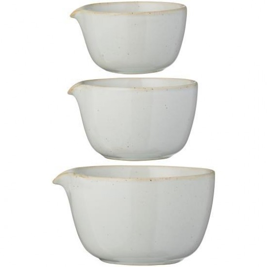 Skålesæt a 3 med hældetud i keramik