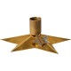 Stage til 1,3 cm lys - kertelys stjerneformet Gloria messing