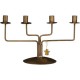 Stage til 4 x 1,3 cm lys patineret messing