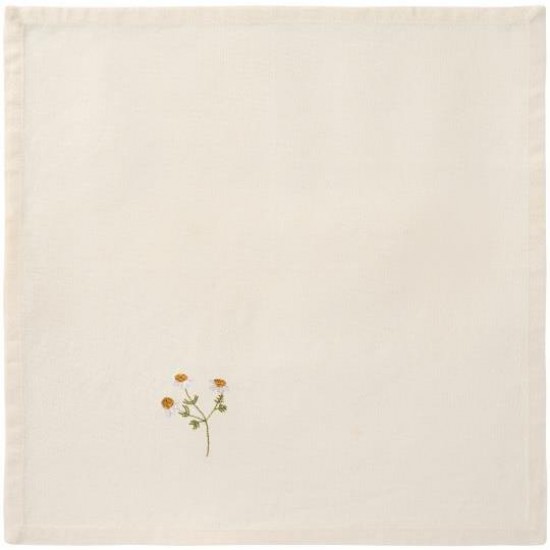 Stofserviet Flora med marguerit butter cream