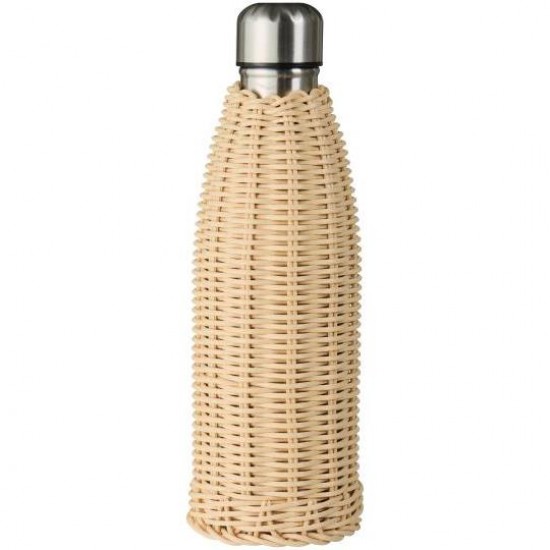 Termoflaske natur polyrattan håndflettet 500 ml