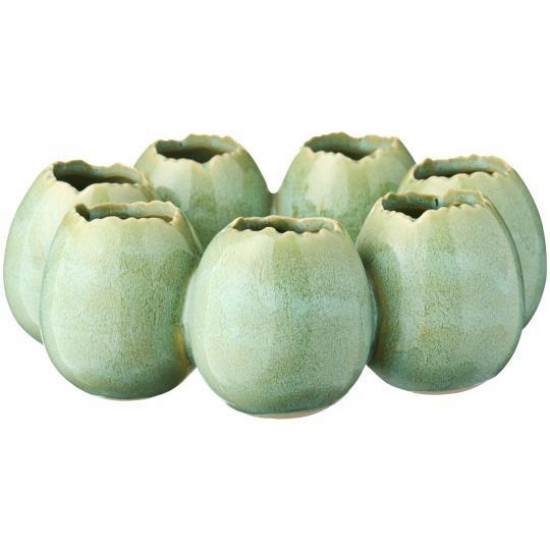 Vase til 7 blomster æggering