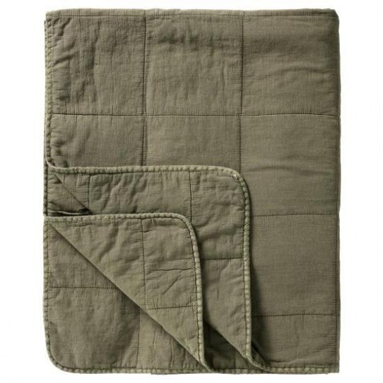 Vintage quilt sengetæppe dobbelt eucalyptus green Vintage quilt sengetæppe dobbelt eucalyptus green