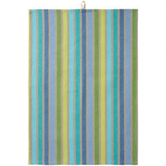 Viskestykke med multifarvede striber