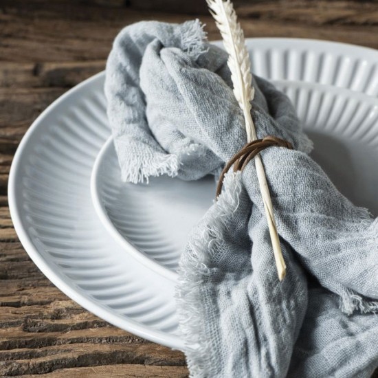 Frokosttallerken Mynte Pure white