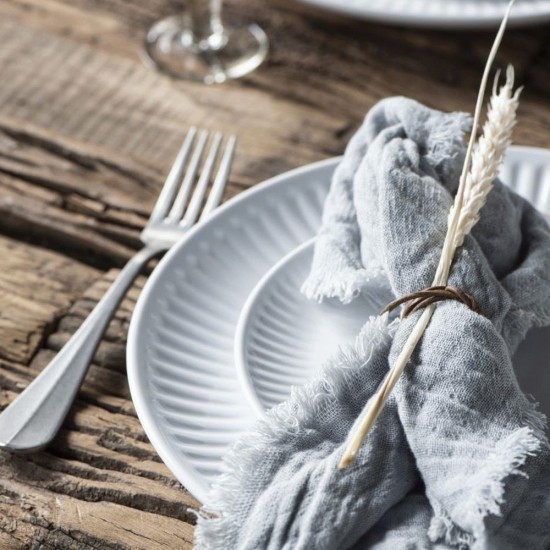 Frokosttallerken Mynte Pure white