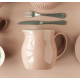 Kande 2,5 liter 2. sort. - Coral Almond Mynte