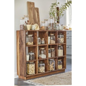 Opbevaringsglas med træ låg 2350 ml