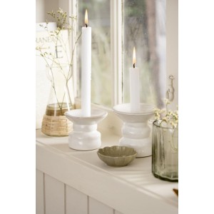 Hyacintvase konisk mundblæst med rattanflet Nautico