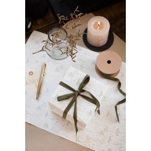 Bomuldsbånd på spole 5 m mosgrøn Bomuldsbånd på spole 5 m mosgrøn