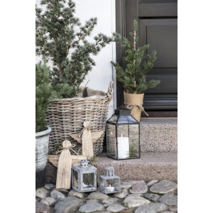 Rattan Kurv rattan med plast indvendigt 47 cm Rattan Kurv rattan med plast indvendigt 47 cm