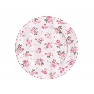 Tallerken med lyserøde roser Lucy 19cm Tallerken med lyserøde roser Lucy 19cm